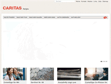 Tablet Screenshot of caritas-aargau.ch